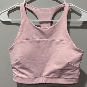 Outdoor Voices Racerback All Time Crop Sports Bra Pink Size Medium Style# 245236